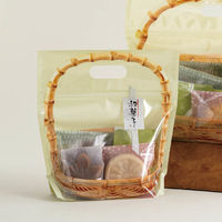 ヘッズ 竹かごジップ付バッグ/ナチュラル-SS TBN-ZSS 1セット（1袋（30枚入）×10）