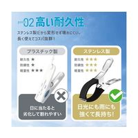 Trimate 洗濯バサミ 6個セット 小型ピンチタイプ AFF-SSB003 1セット(6個) 60-7278-42（直送品）