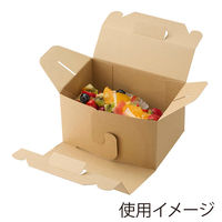 シモジマ ケーキ箱 ネオクラフト キャリーBOX 12×18 004248407 1セット(1袋(20個入)×5)（直送品）