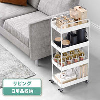 ディーエーピーネットワーク 幅18.5~27cm調整 ワイドチェンジストッカー(4段)ホワイト monowa081-wh 1台（直送品）