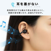 ディーエーピーネットワーク オープンイヤーイヤホン OWS 空気伝導 ワイヤレス monowa090-bk 1個（直送品）