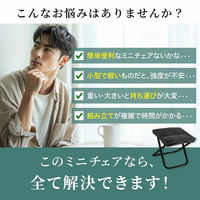 ディーエーピーネットワーク 折りたたみチェア 軽量 携帯アウトドア椅子 ブラック monowa099-bk 1個（直送品）