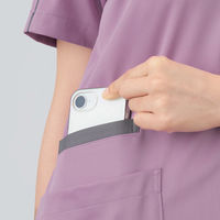 住商モンブラン スクラブ 兼用 半袖 ライトブルー/グレー S MS009-2192 1枚（直送品）