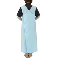 フットマーク 長持ちする入浴介護エプロン ブルー Mサイズ 403360 1枚