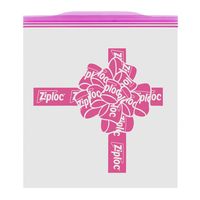 （限定）ジップロック デザインバッグ リボン L 保存袋 1箱（26枚入）旭化成ホームプロダクツ