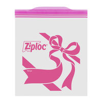（限定）ジップロック デザインバッグ リボン M 保存袋 1箱（40枚入）旭化成ホームプロダクツ