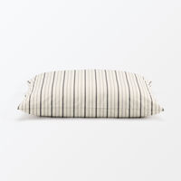 無印良品 綿洗いざらし大判クッション ７５×７５ｃｍ 生成ストライプ 良品計画