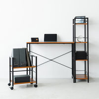 永井興産 ジャスティス インワゴン 幅400×奥行300×高さ505mm ブラウン JST-10-2 1セット(2台入)（直送品）