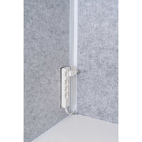 リス REMUTE（リミュート） 吸音ブース ワイド 幅1960×奥行1510×高さ1900ｍｍ ホワイト 1台（取寄品）