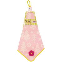 林 ループタオル　花　15枚セット　ピンク WK809303 1セット(15枚入)（直送品）