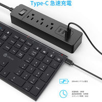 ワイヤレスキーボード 2.4G無線/USB-A パンダグラフ 日本語JIS配列 充電式 GKJ35B ブラック iClever