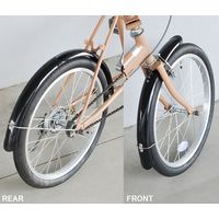 SUNNYWHEEL PCフルフェンダー U型ステー付き シルバー(20インチ用) SW-816-20-U 1セット（直送品）