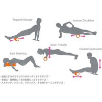 マルシン産業 エクササイズローラー ブラック NST-7300 1個（直送品）