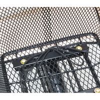 岡製作所 自転車カゴカバー リア用 ブラック/ヒョウ柄 (Vin) RAINBOW-R/V 1枚（直送品）