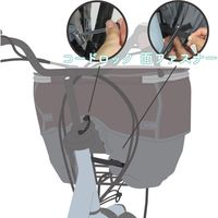 大久保製作所 ピックアップ前カゴカバー ネイビー D-2F-UP 1枚（直送品）