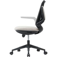 サンワサプライ オフィスチェア SNC-T161BG 1個 肘跳ね上げ式 座面/高反発モールドウレタン 背もたれランバーサポート ウレタンキャスター（直送品）