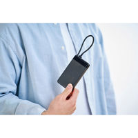 アイリスオーヤマ モバイルバッテリー 充電器 10000mAh CE-A10020-B ブラック 1台（直送品）