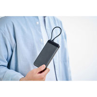 アイリスオーヤマ モバイルバッテリー 充電器 20000mAh CE-A20020-B ブラック 1台（直送品）