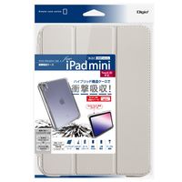 ナカバヤシ iPad mini (第6世代/A17 Pro)衝撃吸収ケース グレー TBC-IPM2102GY 1個