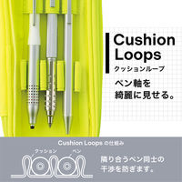 リヒトラブ XCOA リバーシブルクリヤーペンケース ライト 筆箱 高級筆記 ネオンイエロー A3810-5 1個（直送品）