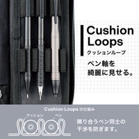 リヒトラブ XCOA スプレッドダブルペンケース ライト 筆箱 高級筆記 ジェットブラック A3811-24 1個（直送品）