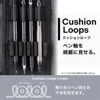 リヒトラブ XCOA スタンドブックペンケース 筆箱 高級筆記 ライト ジェットブラック A3813-24 1個（直送品）