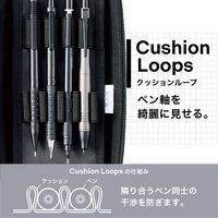 リヒトラブ XCOA ハードシェルペンケース ライト 筆箱 高級筆記 耐久 ジェットブラック A3812-24 1個（直送品）