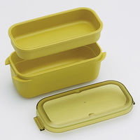 スケーター PALB6 ラク洗2段ランチボックス 600ml 【アンバーイエロー】 727450-PALB6 1個（直送品）