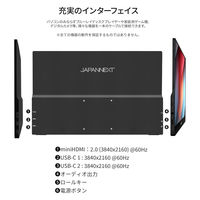 JAPANNEXT 17.3インチ 4Kワイド モバイルディスプレイ JN-MD-IPS173U 1台（直送品）