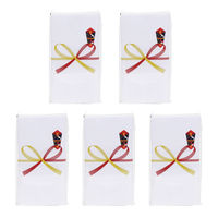 シヤチハタ 【名刺ポケット付き】無地のし タオル 個包装 5枚組 TSOT-5P 1パック（直送品）