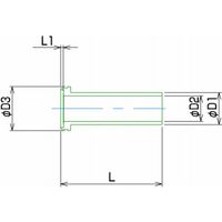 フジキン ガスケットツギテ UPGー9.52MSーL25ーHC22 1個（直送品）