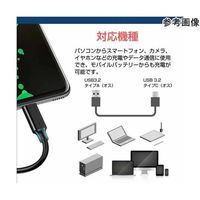 USB Type C ケーブル 1m 互換品 3.2 Gen 2(USB 3.1)対応 cable-e010-pr000106 1本（直送品）