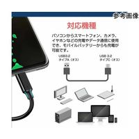 USB Type C ケーブル 1m 互換品 3.2 Gen 2(USB 3.1)対応 cable-e010-pr000084 1本（直送品）