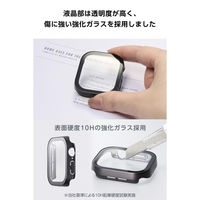 アップルウォッチ フルカバー [46mm] 耐衝撃PCフレーム 指紋防止 防水 ブラック AW-25AFCGEBK エレコム 1個（直送品）
