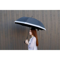 アテイン 晴雨兼用65cmジャンプ 切り継ぎ UNiB ブラック 3408BK 1セット(1本×3)（直送品）