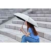 アテイン 晴雨兼用55cmミニ 超軽量 UNiB ベージュ 6745BE 1セット(1本×3)（直送品）