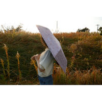 アテイン 晴雨兼用55cmミニ ペールブーケ シャドウピンク 6766SPK 1セット(1本×3)（直送品）