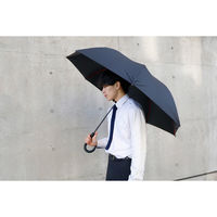 アテイン 晴雨兼用70cmジャンプ AーJump レッドフレーム ブラック 6792BK 1セット(1本×3)（直送品）