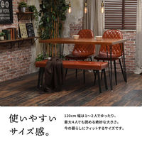 【軒先渡し】B.Bファニシング infinite ダイニングテーブル 幅1200×奥行700×高さ720mm ブラウン 1台（直送品）