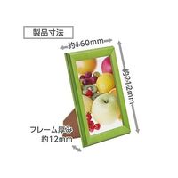 ハクバ写真産業 ウッドフレーム パレッテ 2L グリーン FWPLT-GR 1個 64-7755-69（直送品）