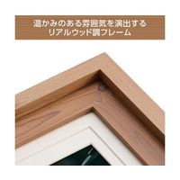 ハクバ フォトフレーム Chaleur (シャルール) L/KG/ハガキ/2Lサイズ アンバーブラウン FWCHR-ABR 1枚（直送品）