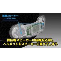 キジマ 骨伝導 ヘルメットスピーカー アドサウンド スマートフォンでグループトーク マットブラック Z9-30-201B 1個（直送品）