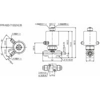 フジキン ダイレクトダイヤフラムバルブ FPRーNSDー71SS2ー6.35#B 1個（直送品）