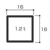 セラタ ブラケット用16角補強バー 1.2t 588 HKBS162-588 1セット(2本)（直送品）