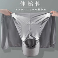 大河商事 UVパーカー 2L-3L フード付き ホワイト solshade802WH_2L-3L 1着（直送品）