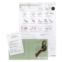 オリムパス製絲(Thread) 刺しゅうキット 『はじめてのフランス刺しゅう レッスンクロス Level1』 GP-K1 OLY-GP-K1（直送品）