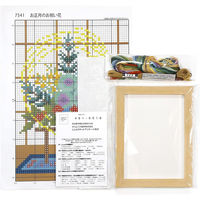 (Thred) 刺しゅうキット 『1月お正月のお祝い花』 縦20×横15cm OLY-K7541 1組（直送品）