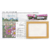 刺しゅうキット 12ヶ月の小さな花風景 NO.7554 10月 コスモスの咲く風景 ~マリー・カトレーヌコレクション~ OLY-K7554（直送品）