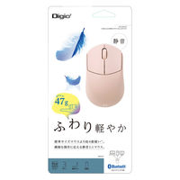 ナカバヤシ Bluetooth静音 軽量ミニマウス 3ボタン BlueLED ピンク MUS-BKT250P 1個（直送品）