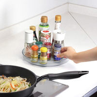 リバティーコーポレーション 冷蔵庫 収納 回転トレー クリアブルー LD-284 1個（直送品）